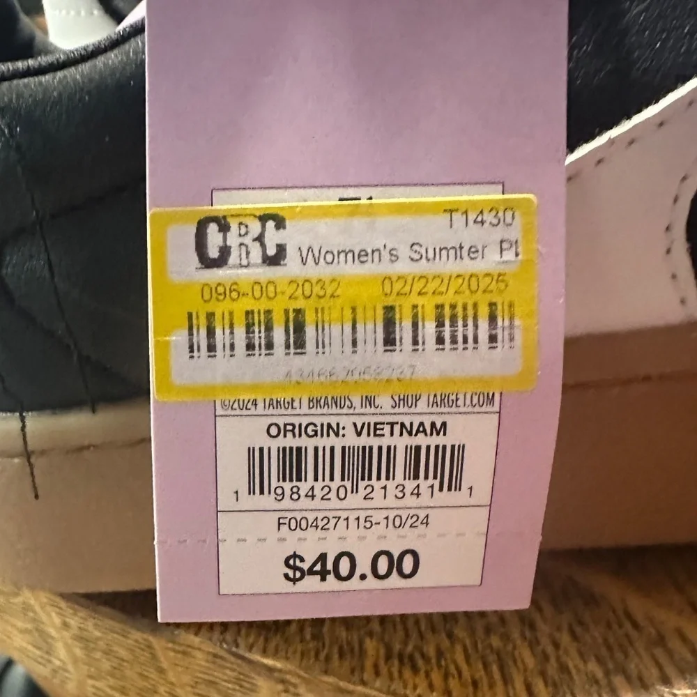 Wild Fable Sumter Women's Black Sneakers Size 7.5